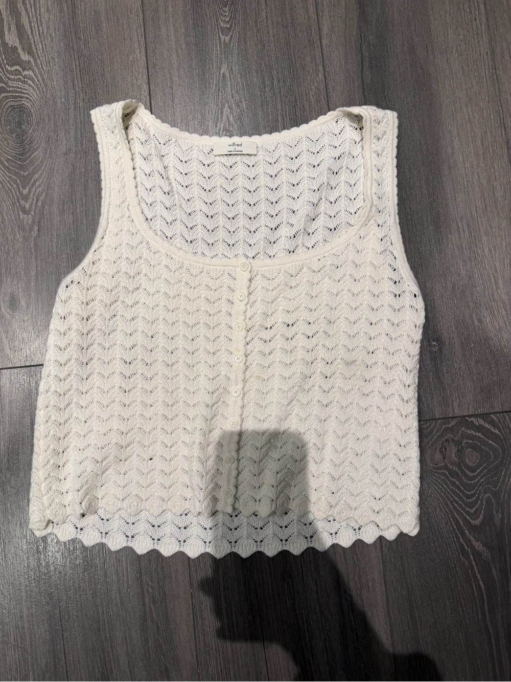 Aritzia Wilfred Cotton Charm Markham Sweater size small